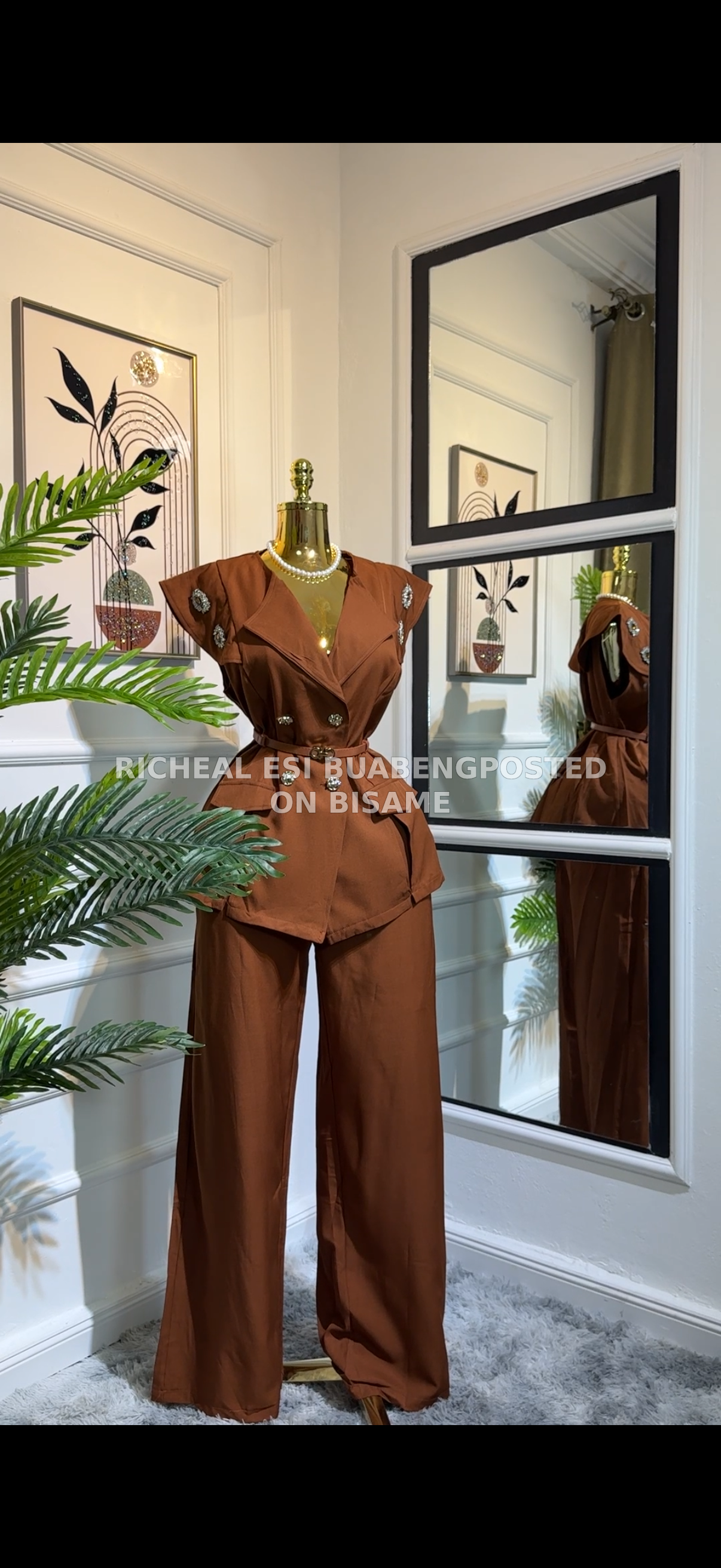 Two piece blazer suit
