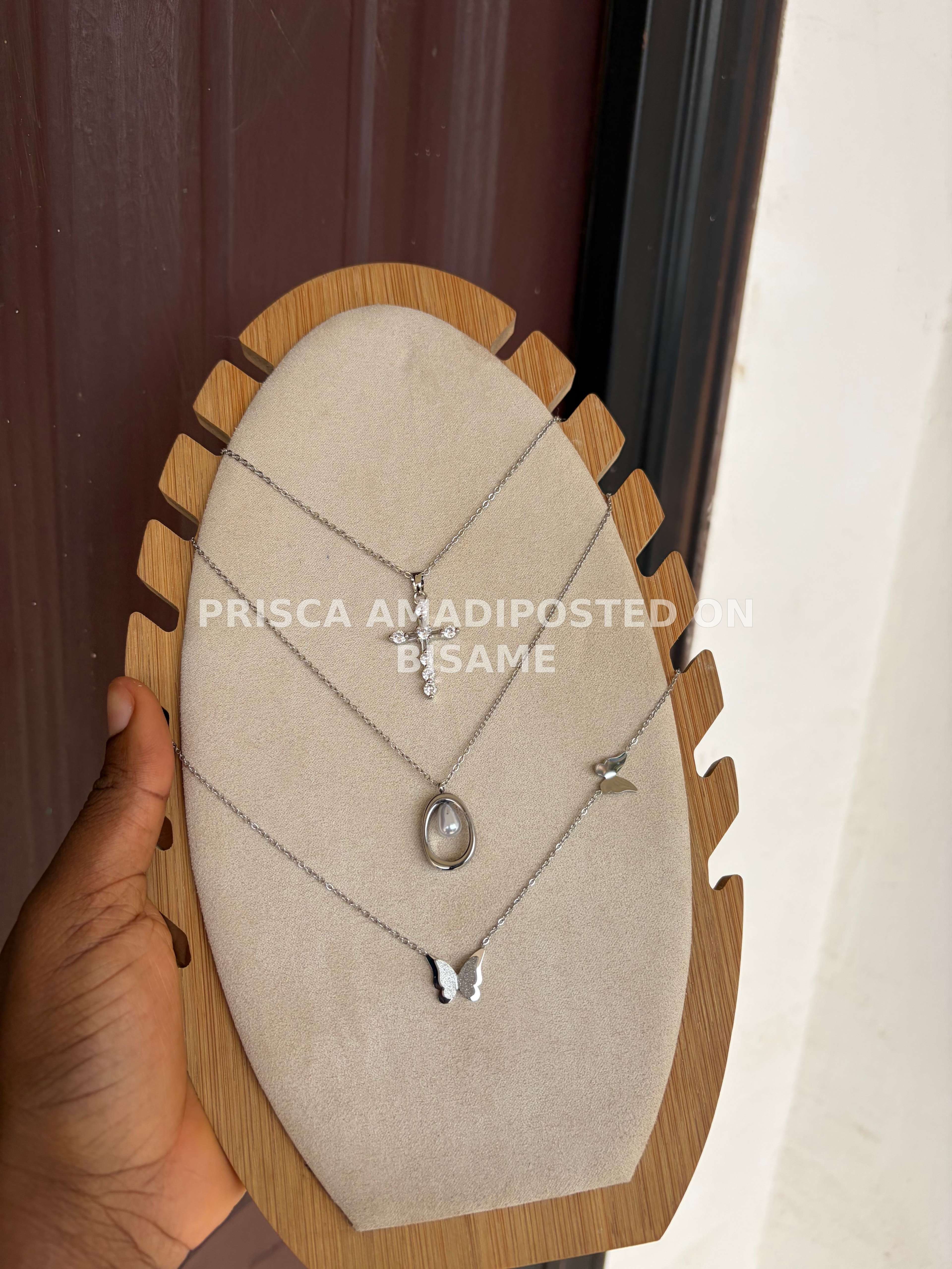 3 Silver Set Necklaces