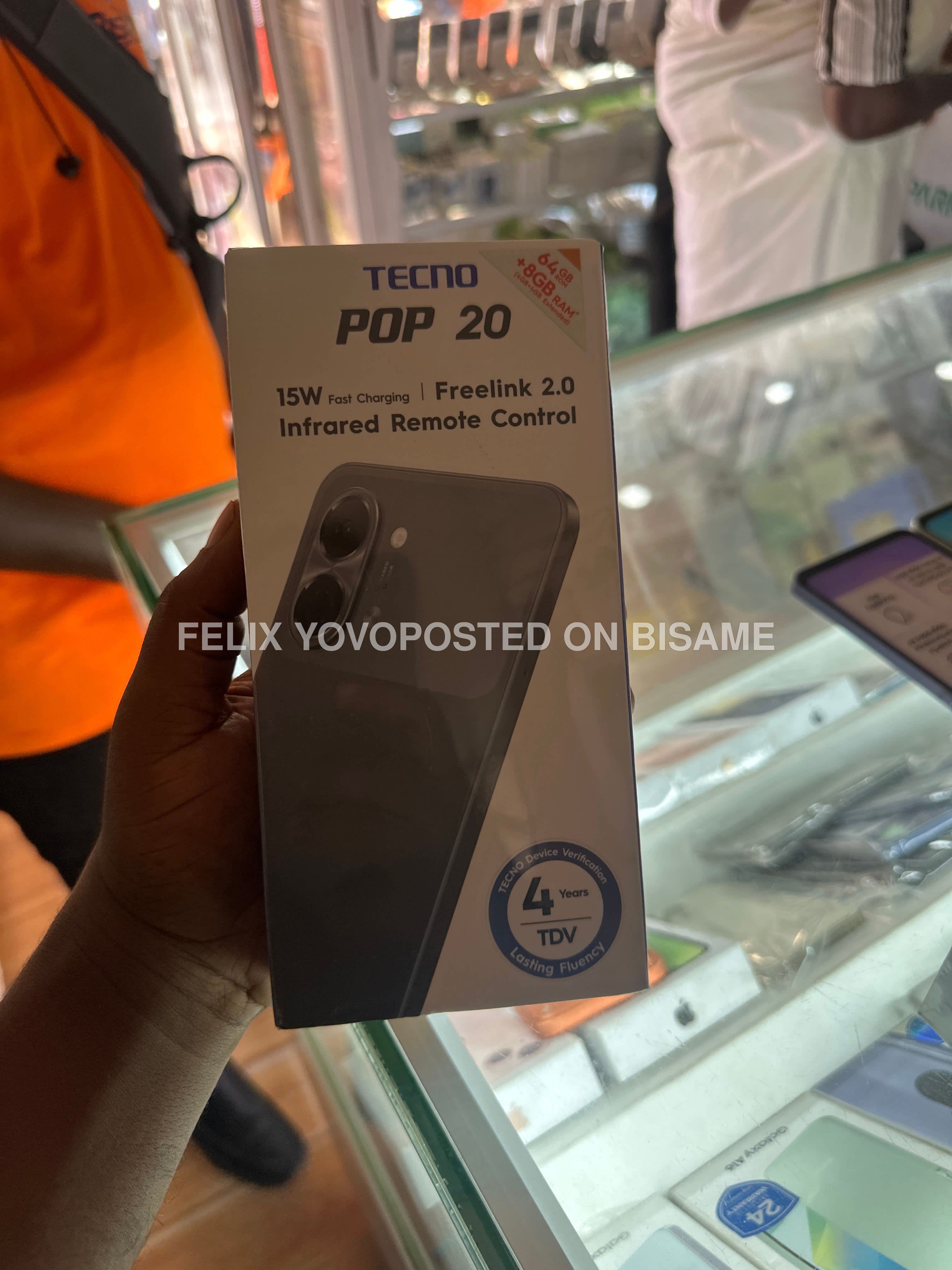 Tecno POP 20 64GB 4GB Ram Black