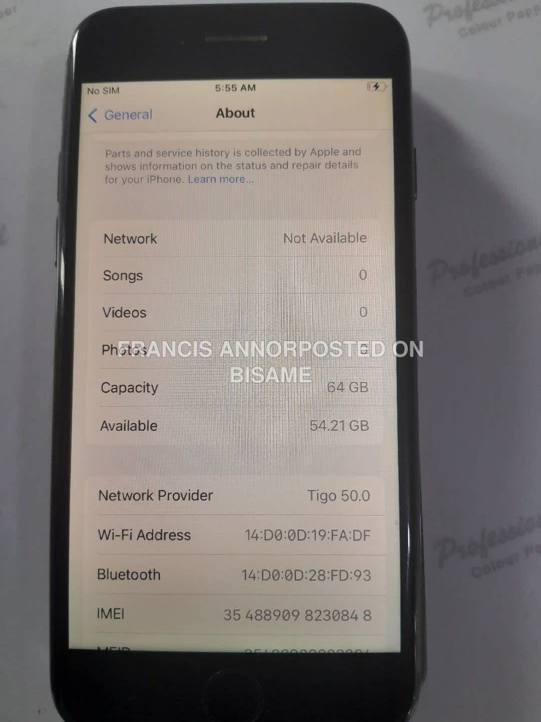 Used iPhone 8 2GB Ram 64GB Used Black