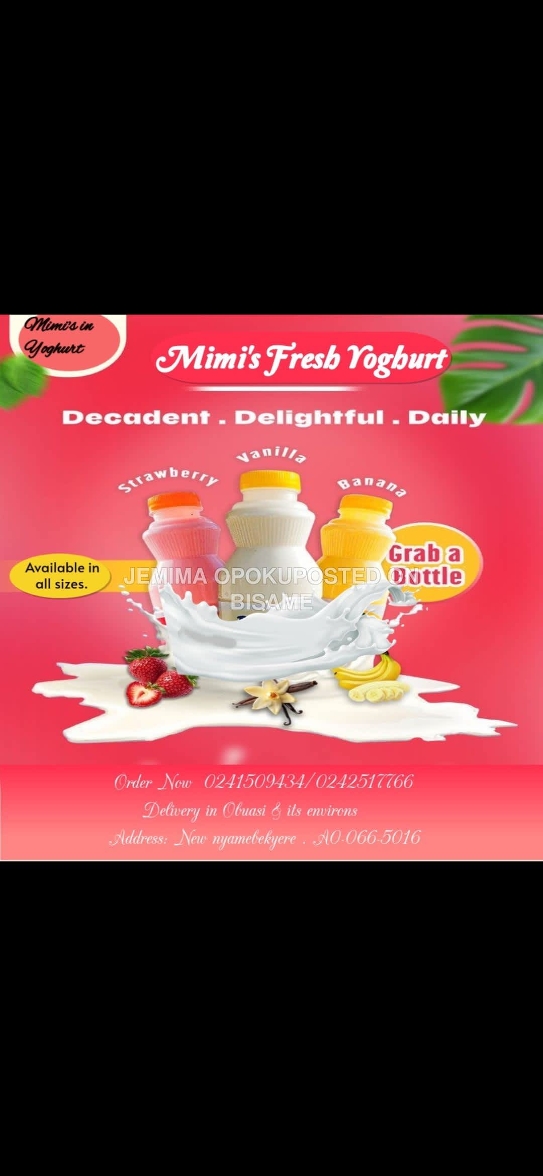 Mimi's Fresh yoghurt and Sobolo