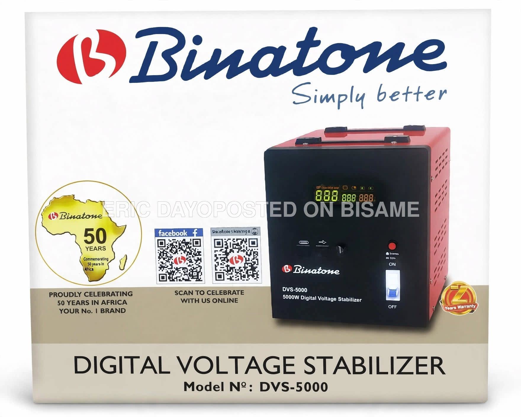 Original Binatone DVS-2000 2000W Digital Automatic Voltage Stabilizer