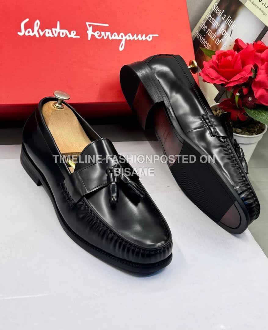 Salvatore Ferragamo Executive Men's Ring my Bell Leather Shoes