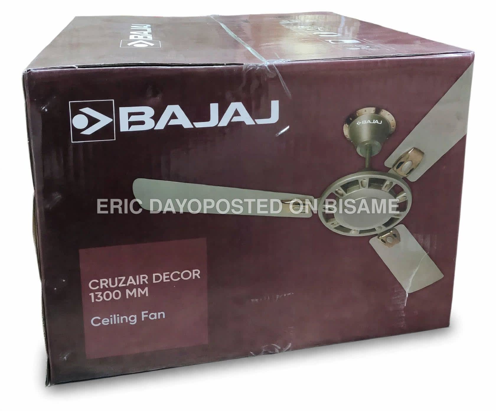Bajaj Cruzair Decor 1300mm (52") Antique Copper Ceiling Fan - Aluminium Blades - High Speed