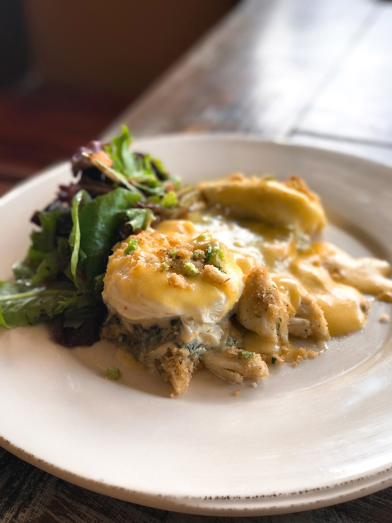 Eggs Sardou (Poached Eggs on Artichoke Hearts with Creamed Spinach and Hollandaise)