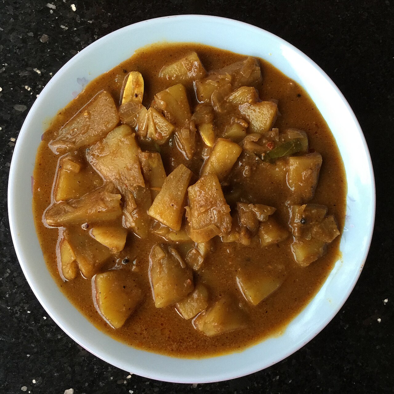 Theeyal (Kerala Breadfruit Curry in Roasted Coconut and Tamarind)