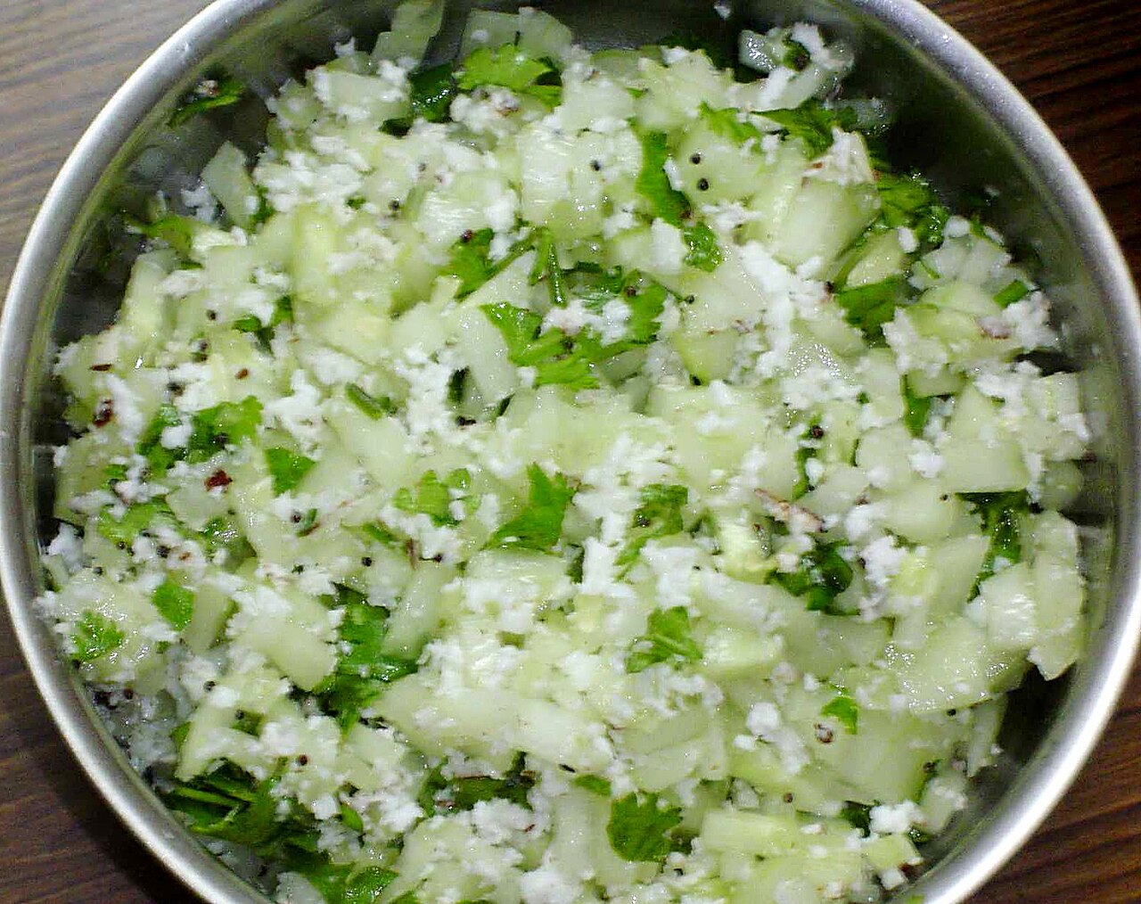 Kosambari (Karnataka Moong Dal and Cucumber Salad)