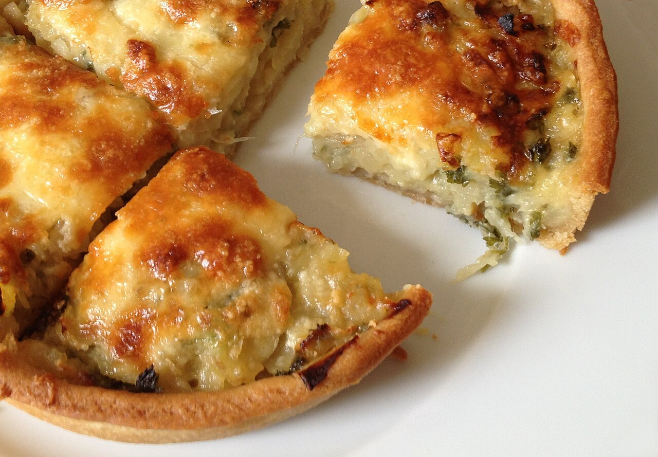 Homity Pie (Open Potato, Leek and Cheese Pie)