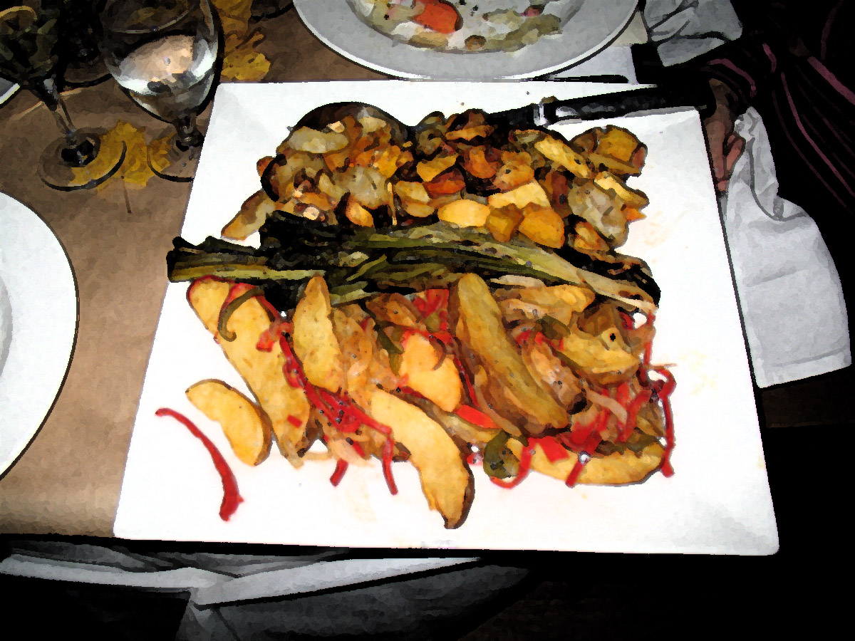 Potatoes O'Brien (Pan-Fried Diced Potatoes with Peppers and Onion)