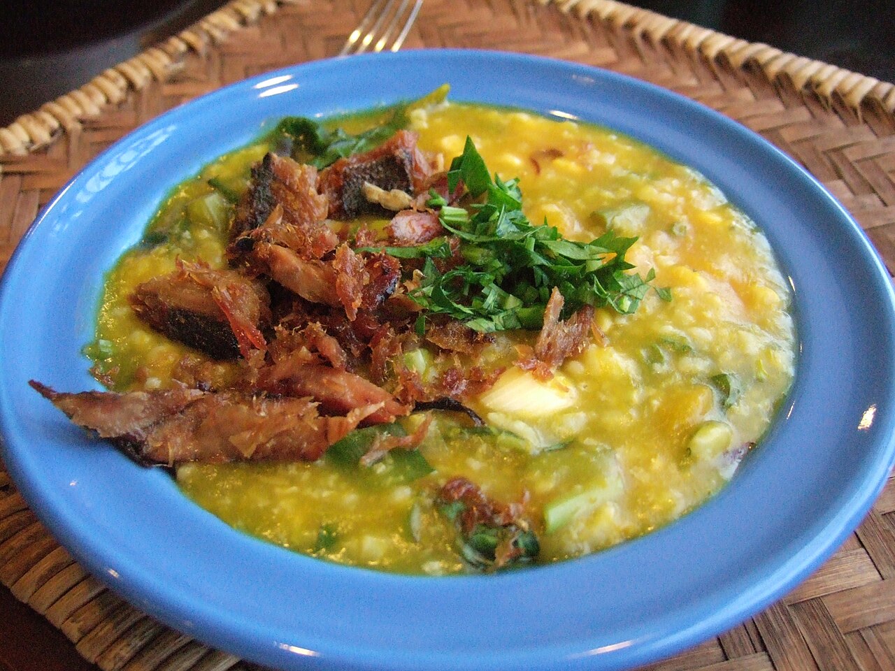 Tinutuan (Manado Rice Porridge with Pumpkin, Corn and Greens)