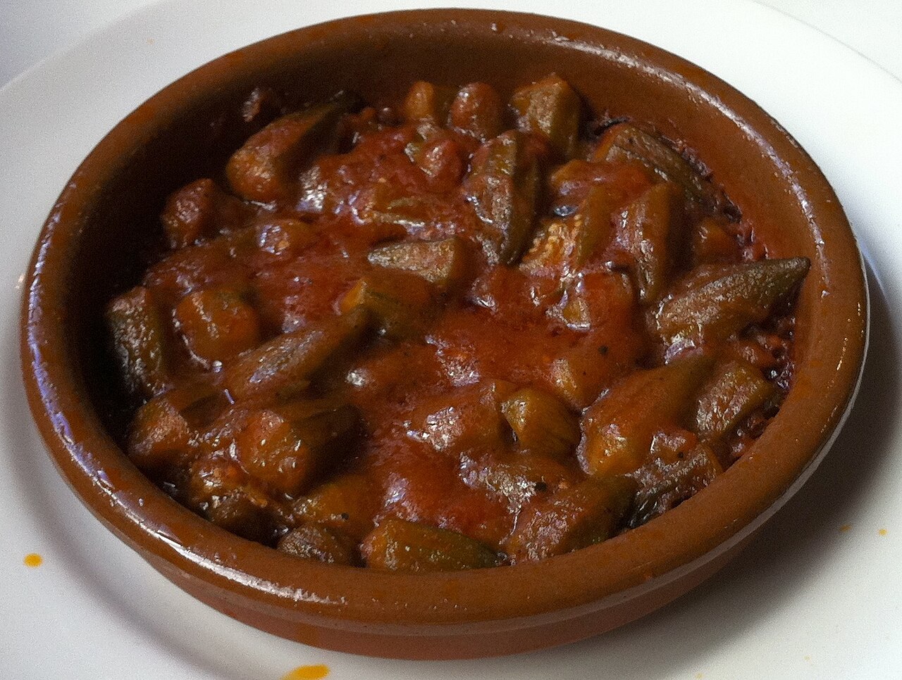Bamies Laderes (Greek Okra Stewed in Tomato and Olive Oil)
