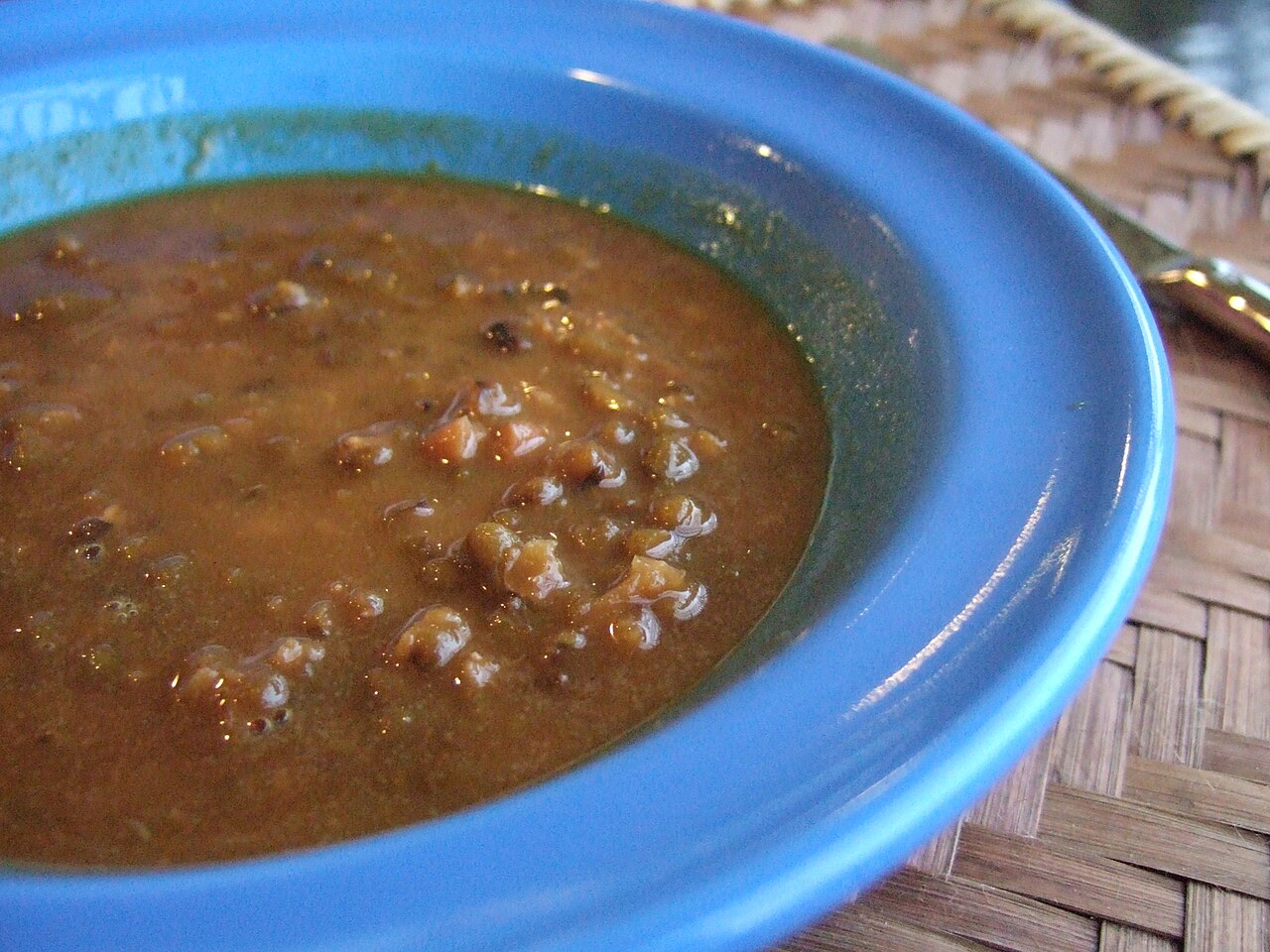 Bubur Kacang Hijau (Mung Bean Porridge with Coconut Milk and Palm Sugar)