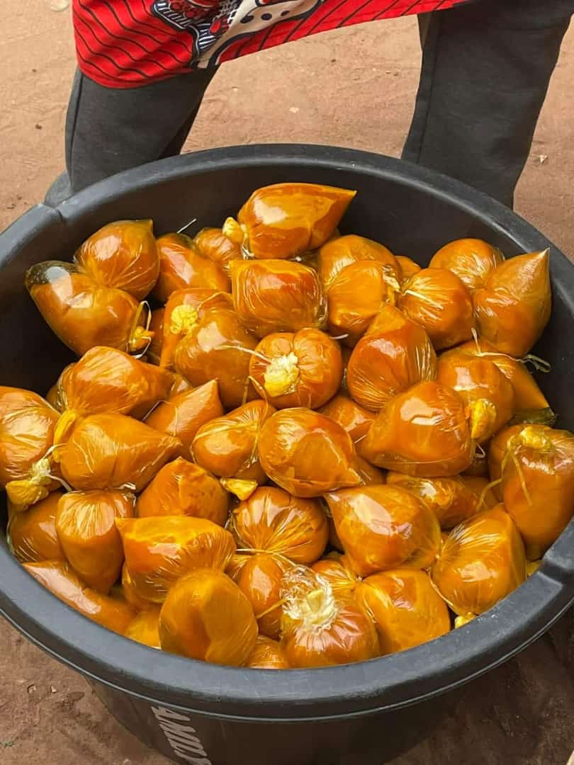 Okpa (Steamed Bambara Nut Pudding)