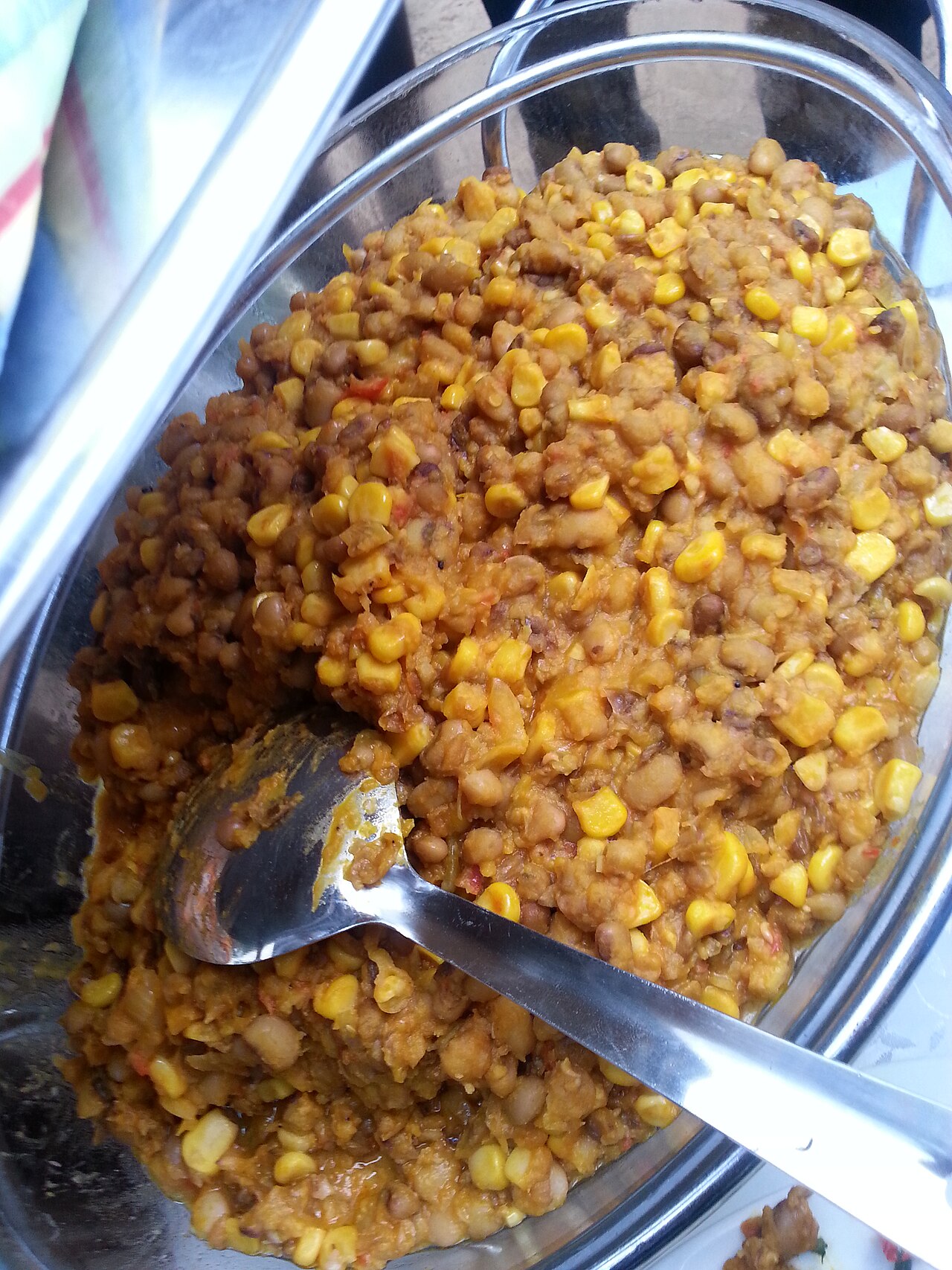 Adalu (Nigerian Beans and Sweetcorn Pottage)