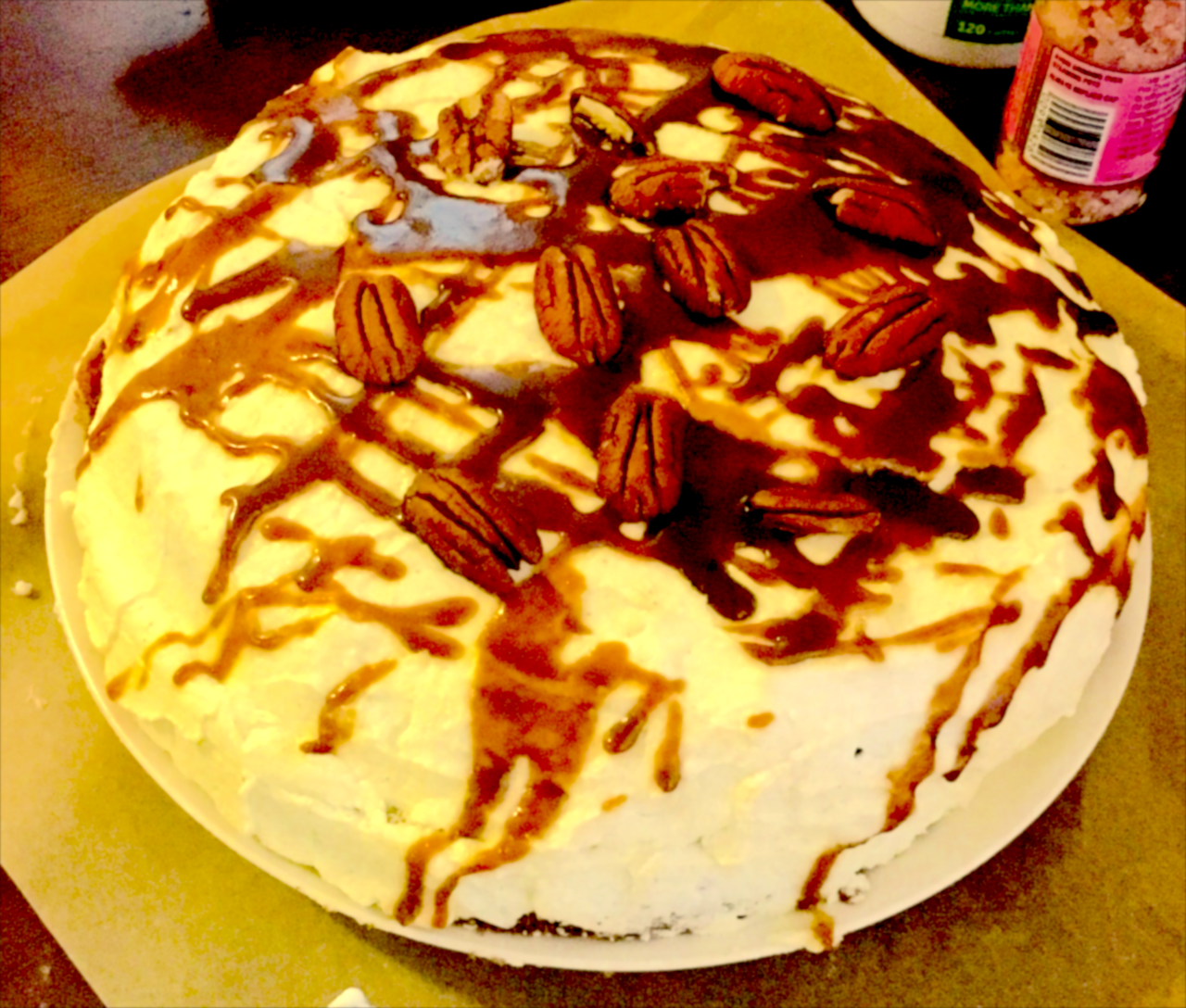 Schmoo Torte (Winnipeg Pecan Sponge with Caramel Sauce)