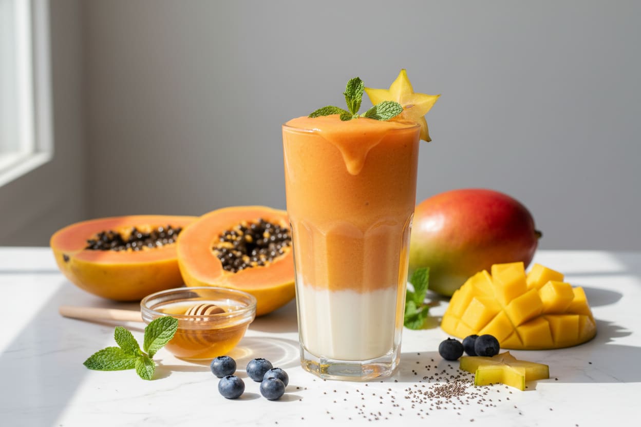 papaya smoothie recipe