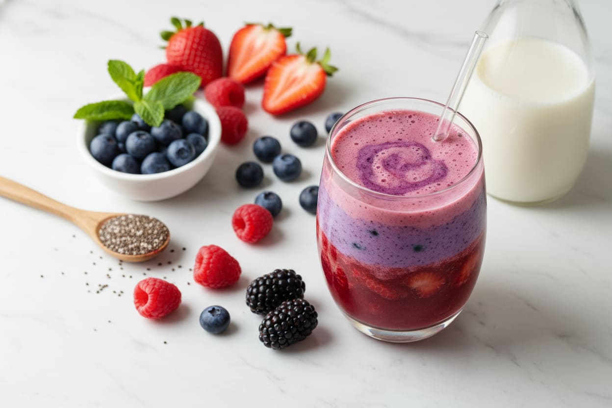 mixed berry smoothie recipe