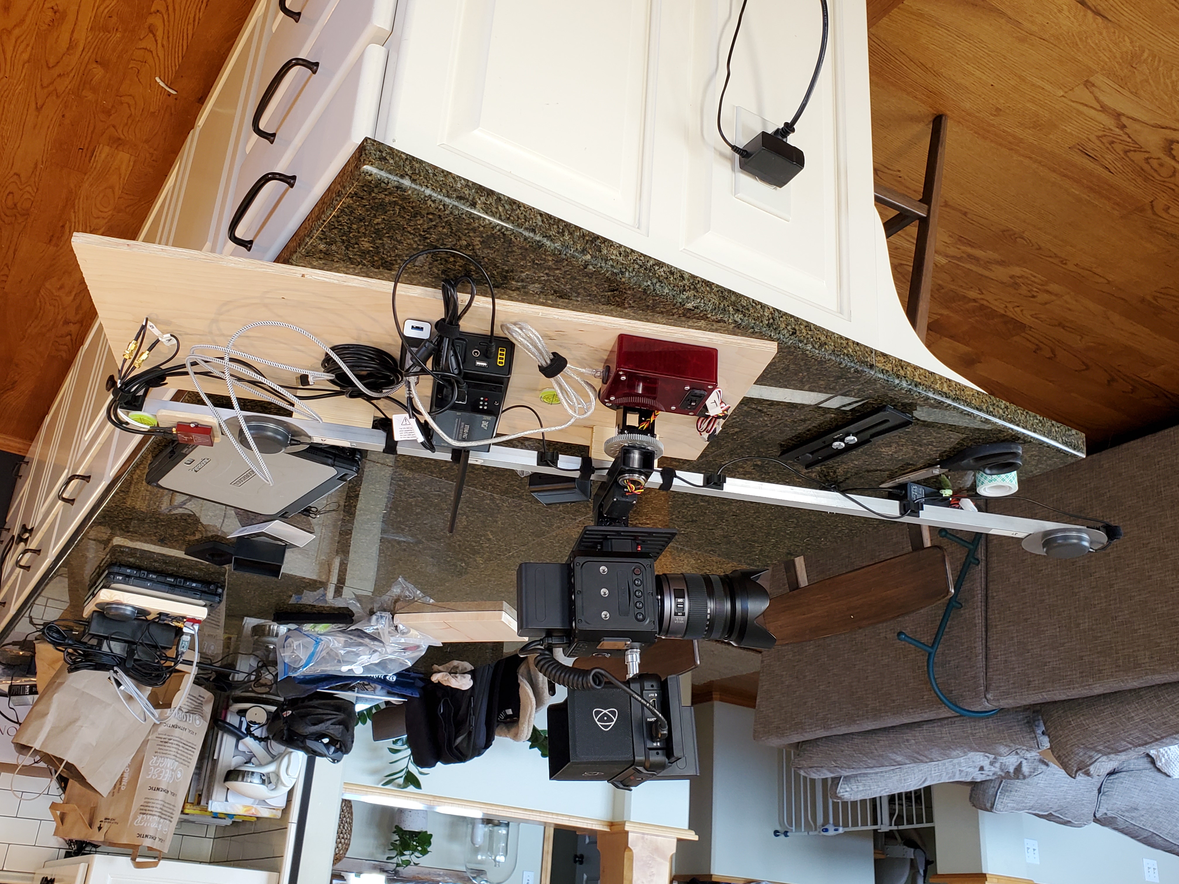 Pan/tilt gimbal with camera