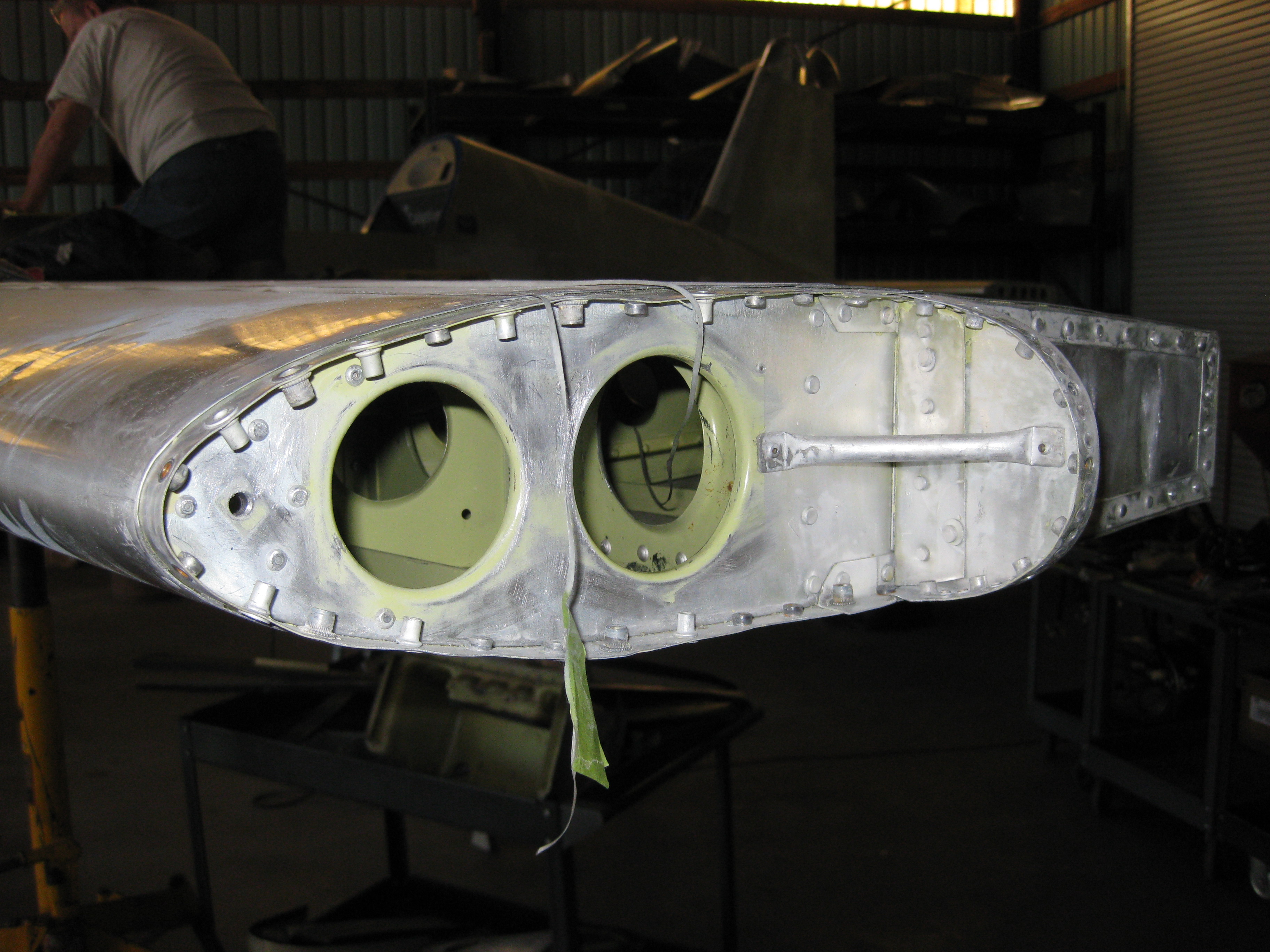Nose section stripped during restoration