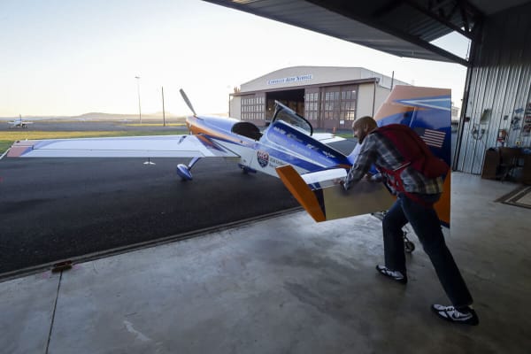 Getting ready for another flight out of my hangar in Corvallis, Oregon.