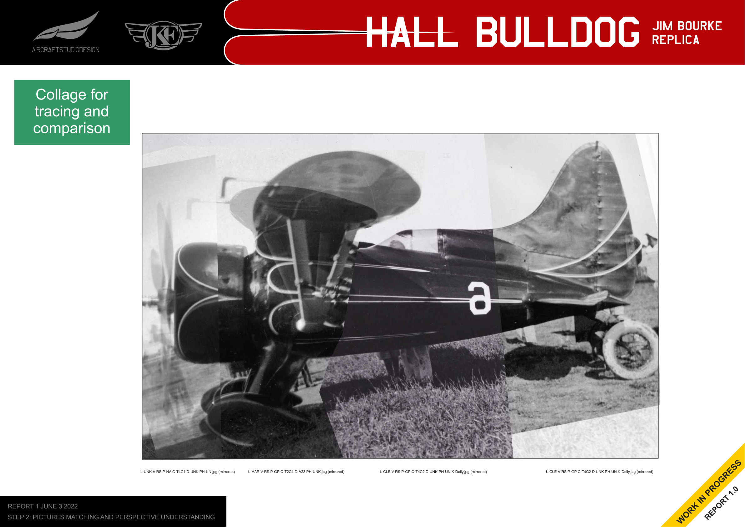 Photo collage for tracing