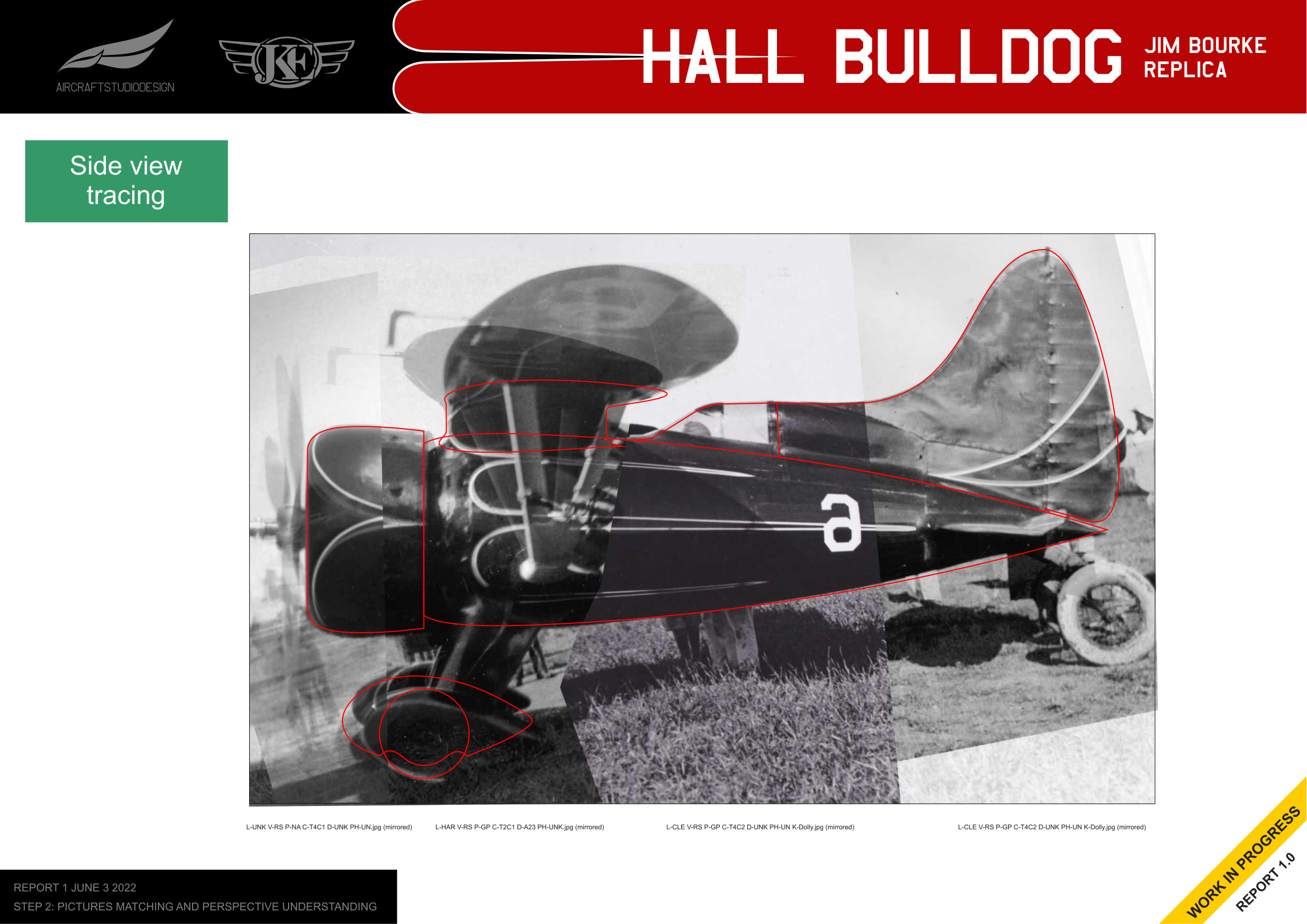 Side view tracing in progress