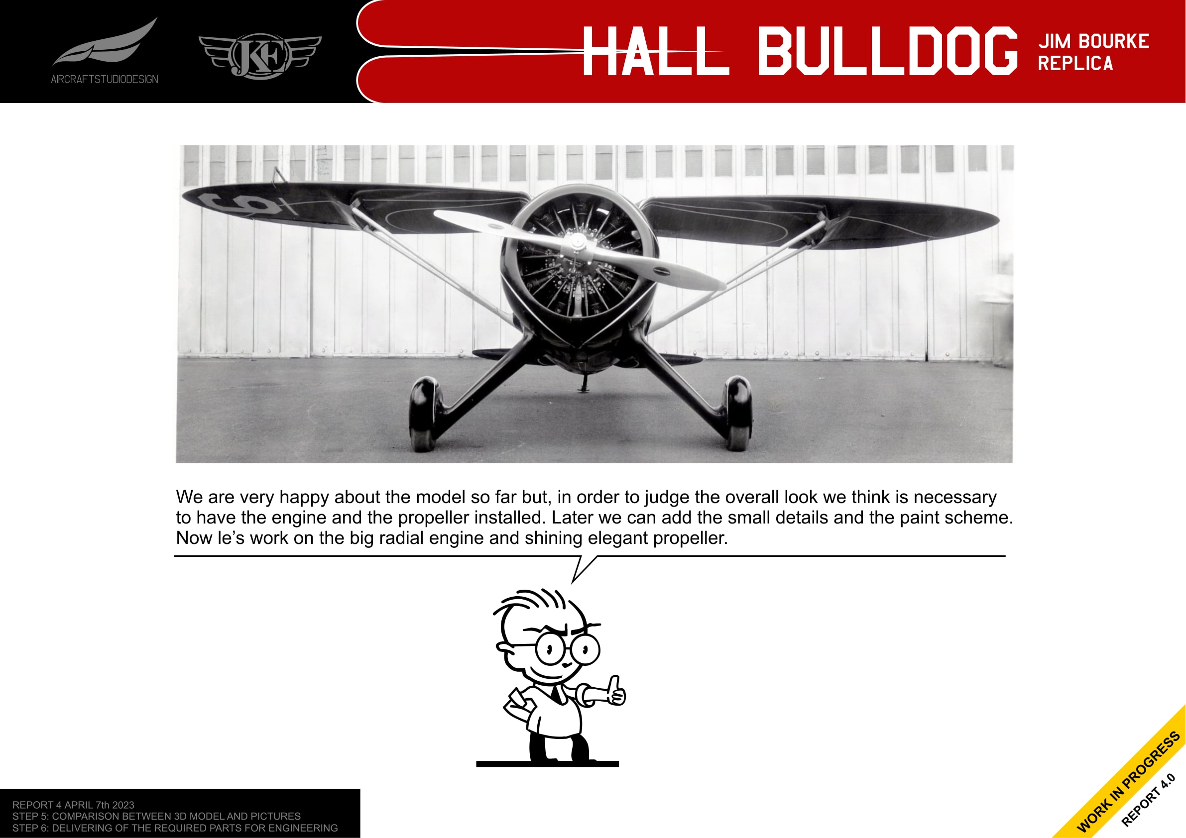 Comparison with actual aircraft photo