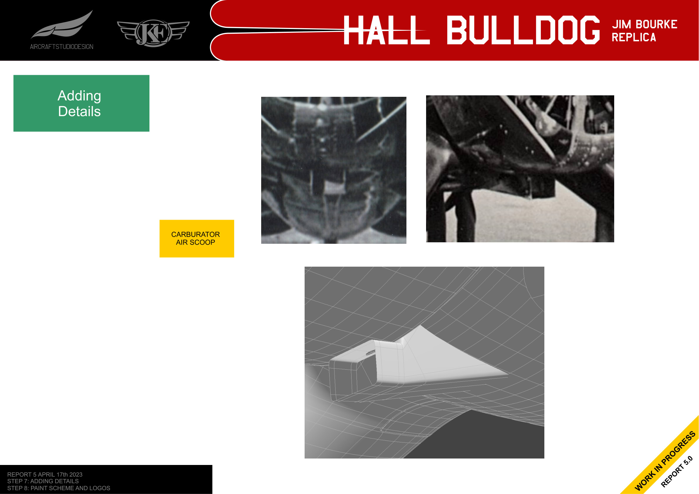 Carburetor air scoop