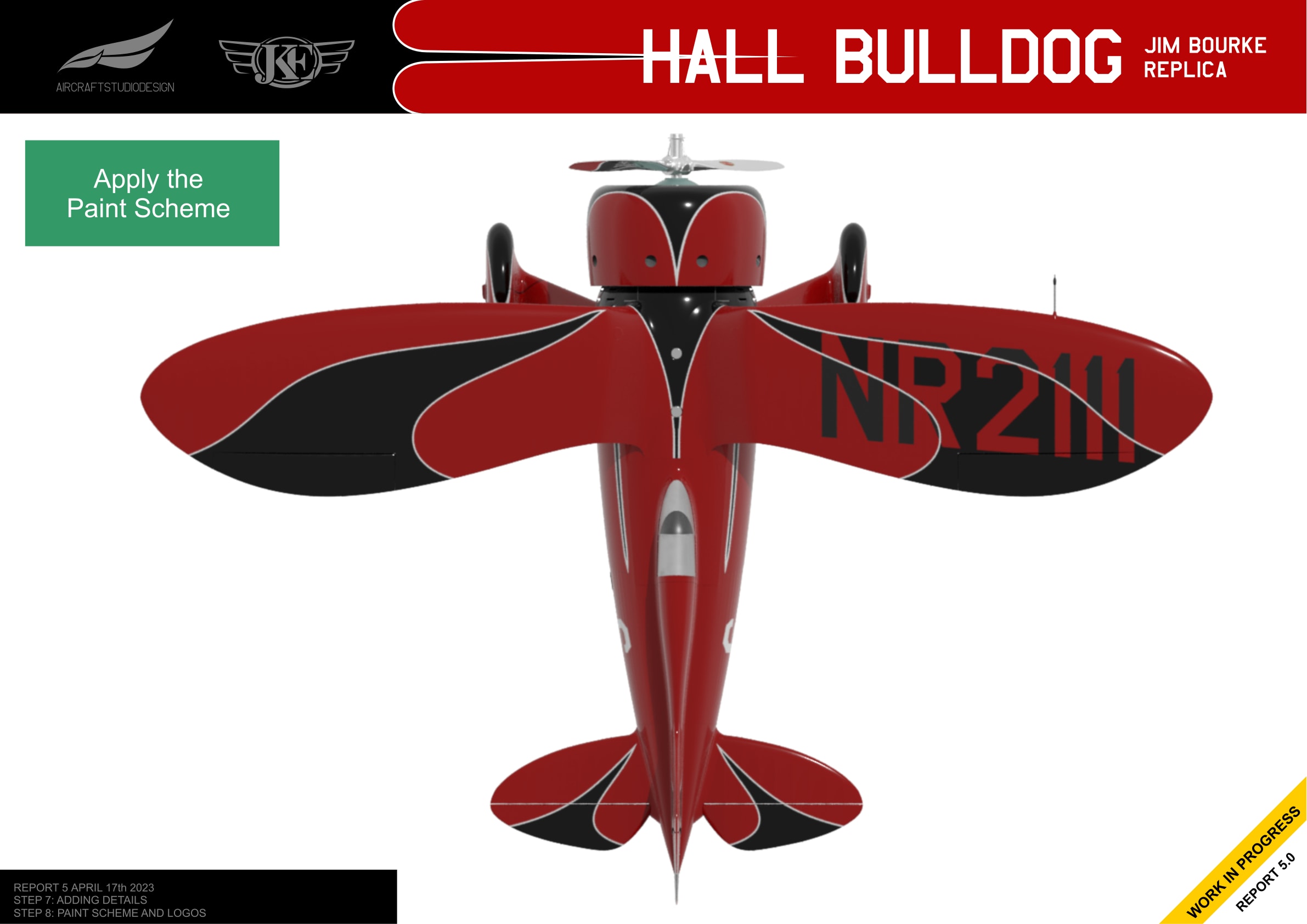 Front view with paint scheme