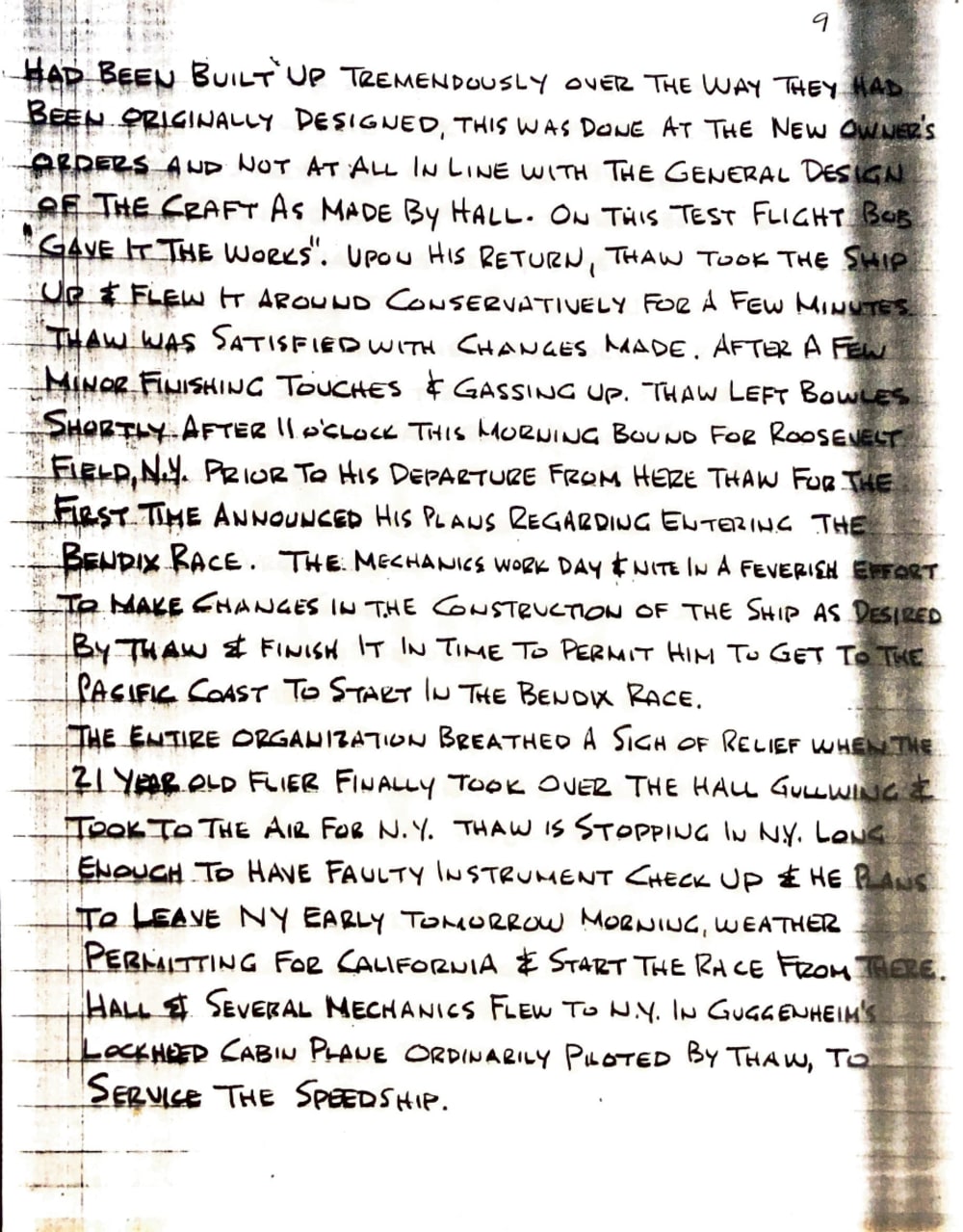 Premo Galletti notes page 9 - August 25-26, 1932
