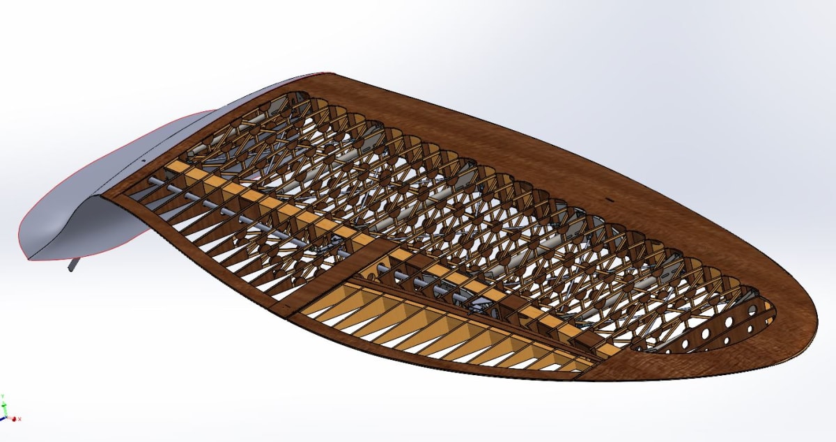 Hall Bulldog wing construction overview
