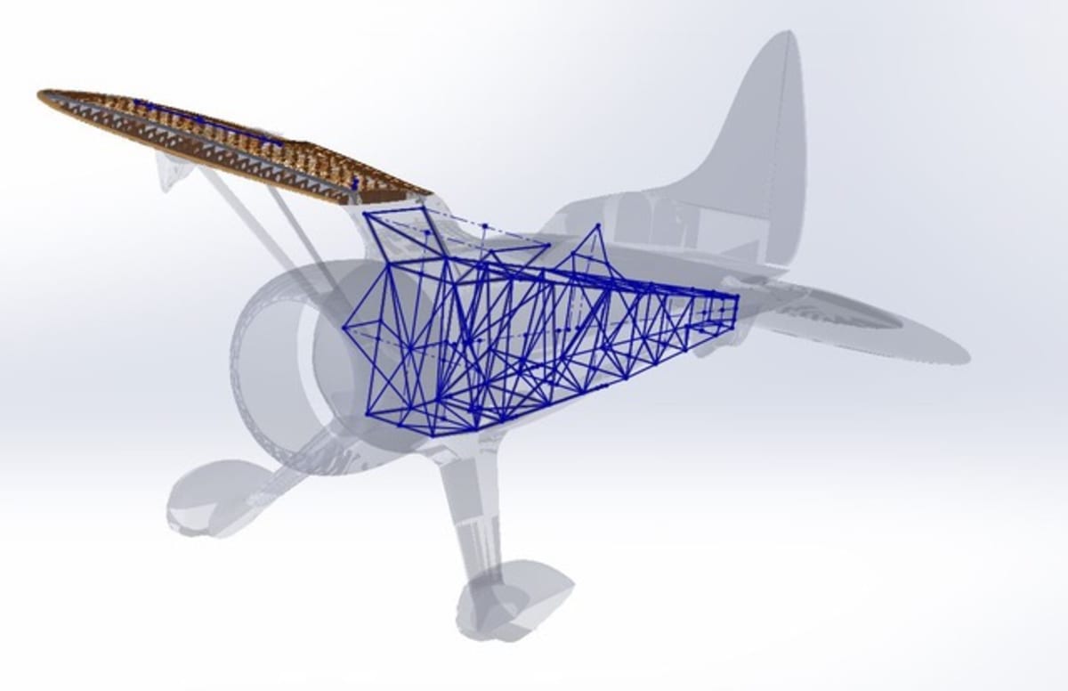 Hall Bulldog basic fuselage assembly