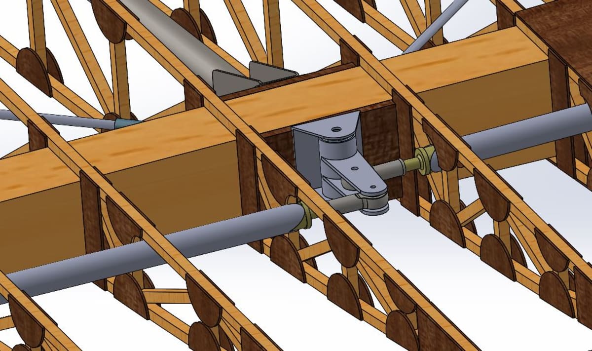 Hall Bulldog wing framework