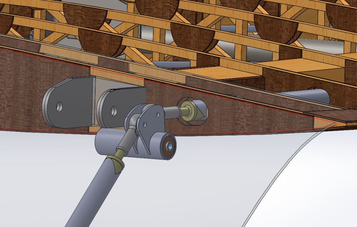 Hall Bulldog wing CAD assembly