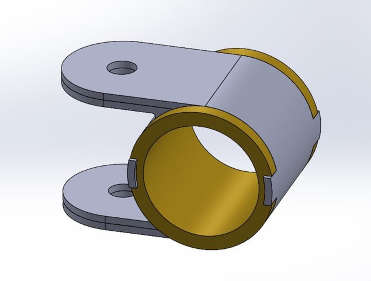 Hall Bulldog strap hinge assembly