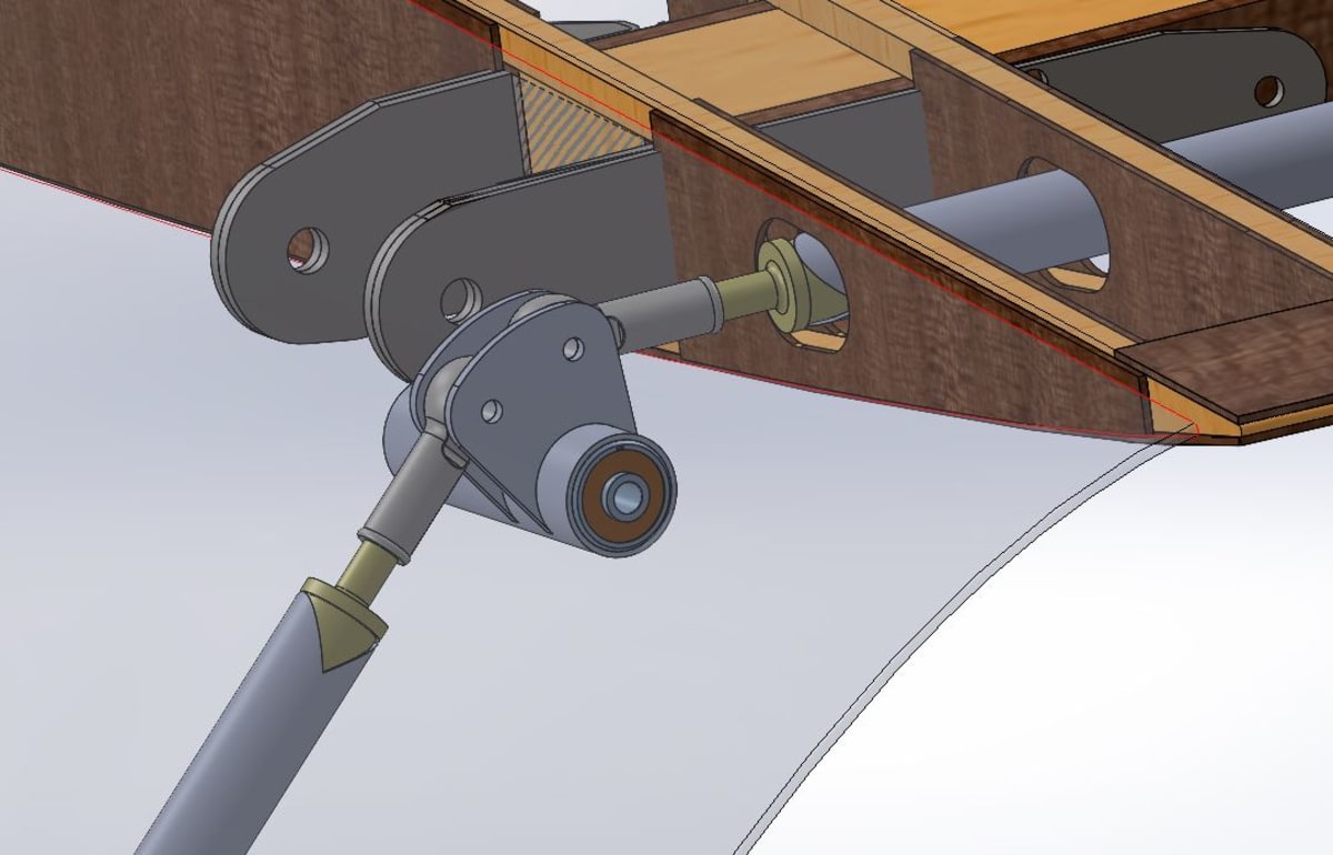 Hall Bulldog wing construction detail