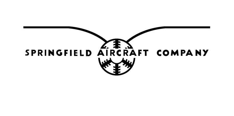 Modern reproduction of Springfield Aircraft Company logo - filled version