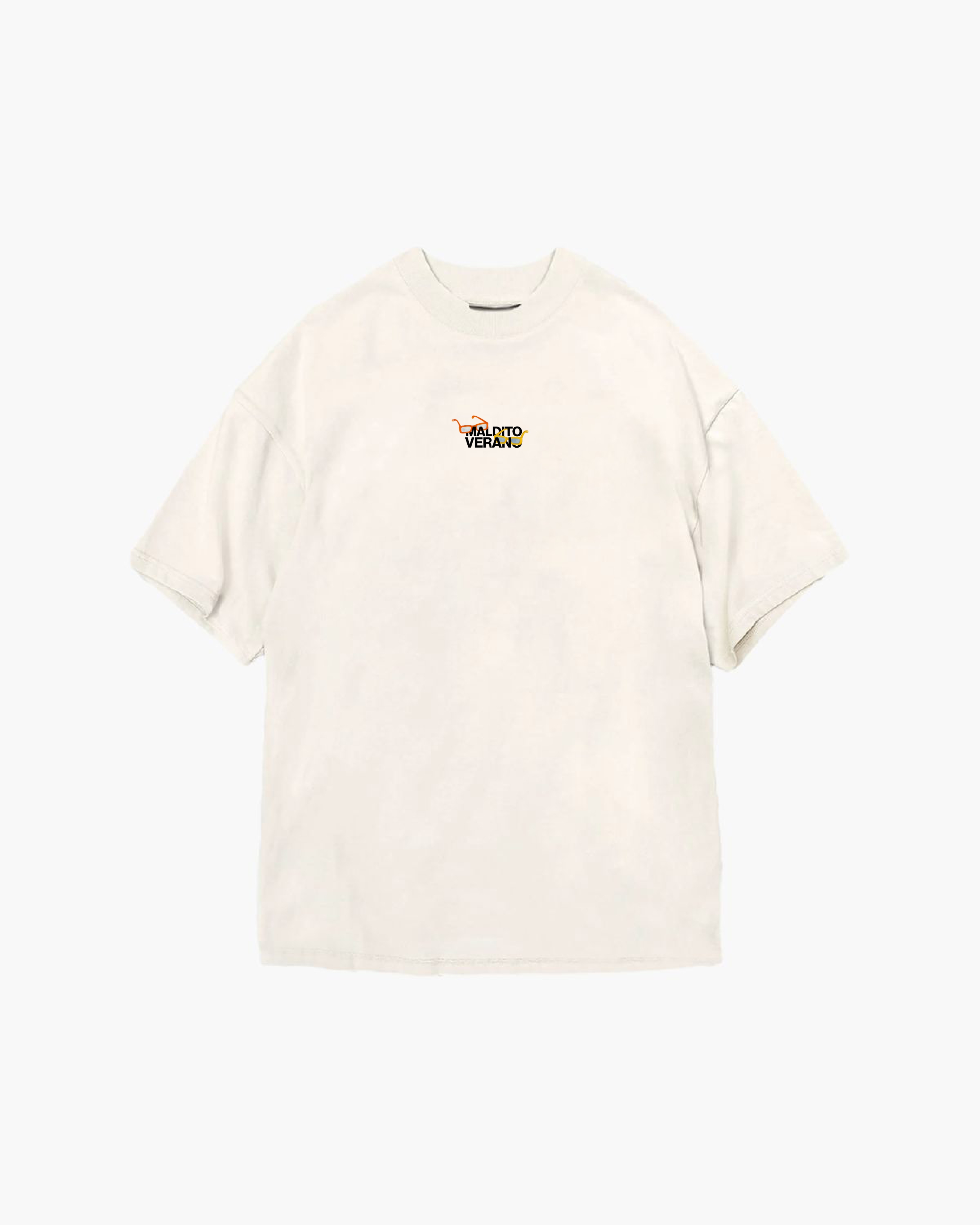 Remera Sunglasses Blanco Crema