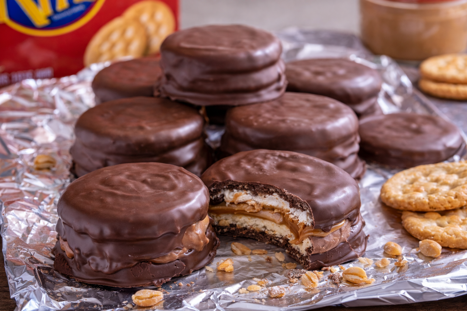 Chocolate Covered Peanut Butter Ritz