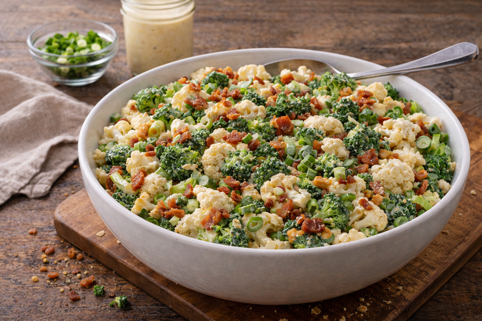 Cauliflower and Broccoli Salad