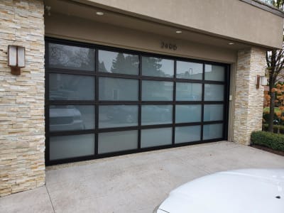 All Pro Garage Door LLC. - Amarr Vista Aluminum Framed-Frosted Glass Door