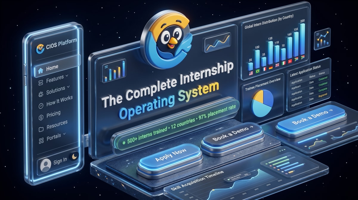 CIOS: Cospronos internship operating system, live AI-native platform