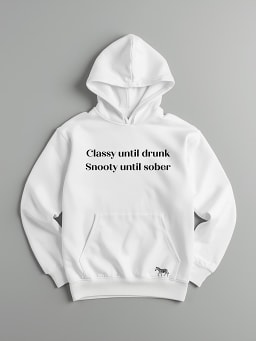 Anch & Pasax Unisex “Dutch Courage Hilarious Drunk Quote” Hoodie - view 3
