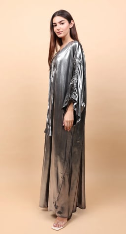 IKKXA Women Shimmer Fabric Luxury Jalabiya - view 7