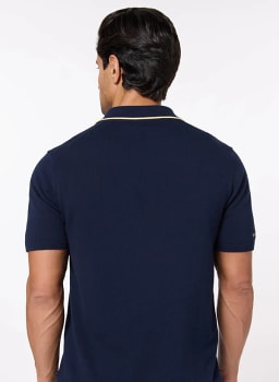 Mannerism Men's The Deep Navy Comfort Fit Polo - view 2