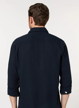 Mannerism Men's Solid Lyocell  Comfort Fit Shirt - view 7