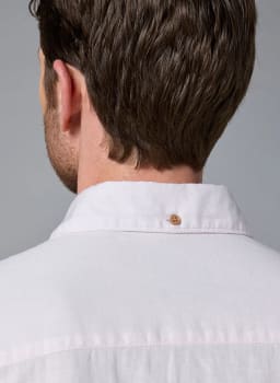 Mannerism Men's Blushing Tone Comfort Fit Linen Shirt - view 4