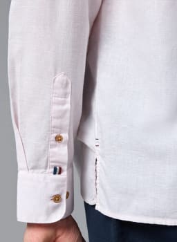 Mannerism Men's Blushing Tone Comfort Fit Linen Shirt - view 5