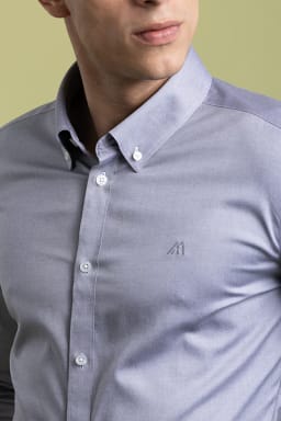 Mannerism Men's Urban Essential Slim Fit Oxford Shirt - view 3