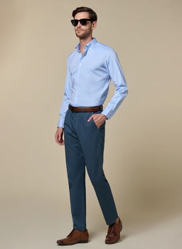 Mannerism Men's Office Ready Slim Fit Oxford Shirt - view 5